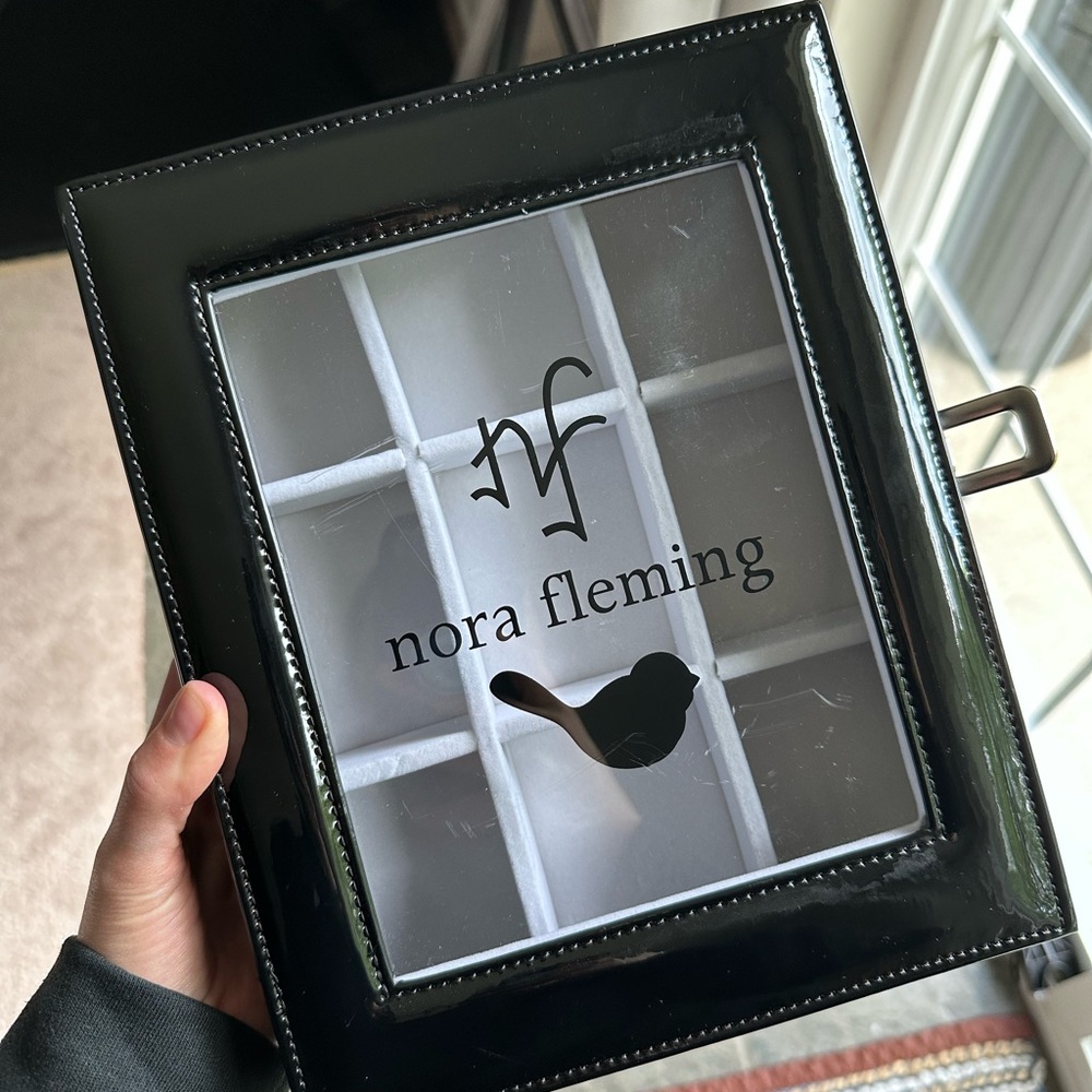 Nora Fleming Black “Minis” Storage Organizer